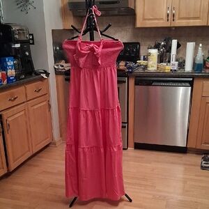 SHEIN Pink Maxi Dress